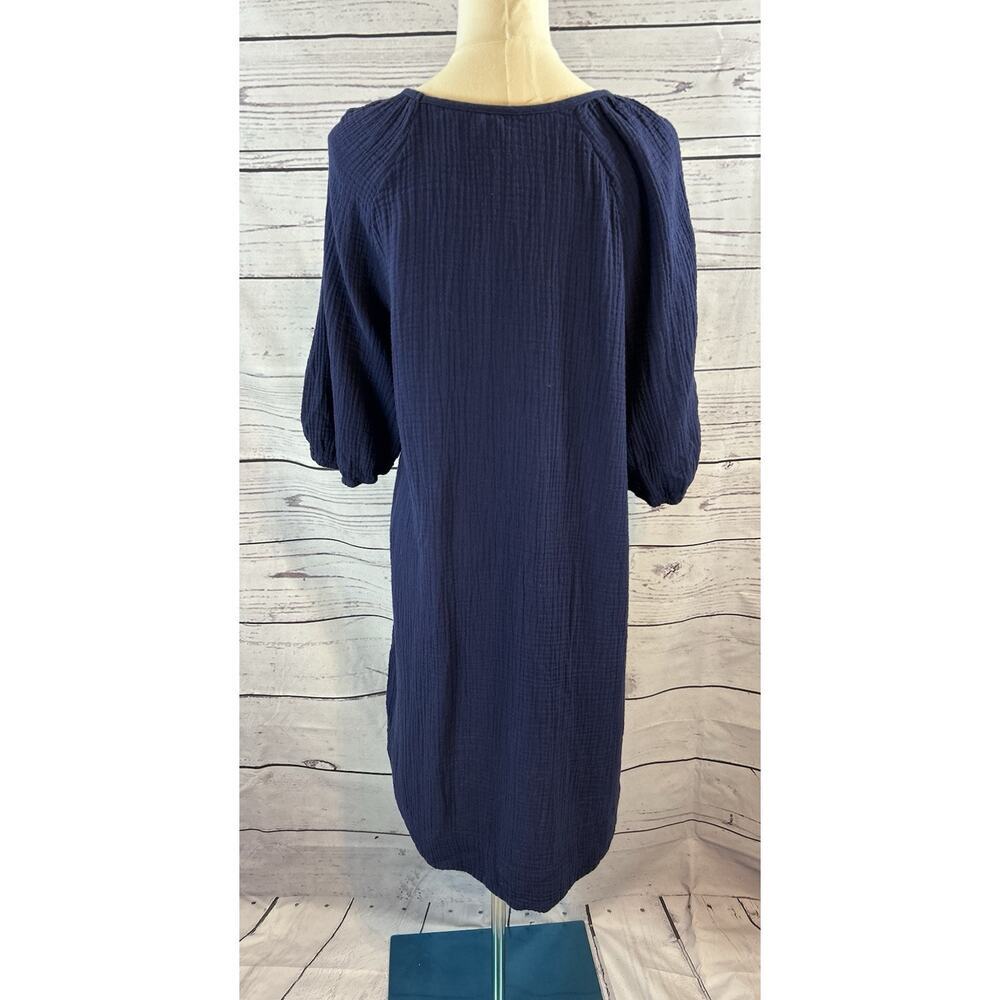 Anthropologie Taylor Puff Sleeve Gauze Tunic Dress Womens Large Casual - Picture 4 of 6